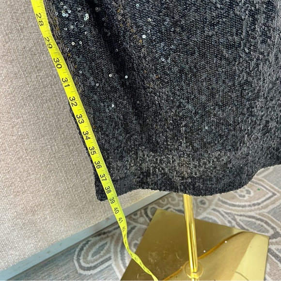 Calvin Klein Silk Combo Sequence Sleeveless Cocktail Dress Women’s Size 14 W - Picture 8 of 11